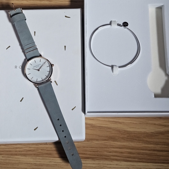 ROSEFIELD The West Village Elephant Grey Watch Gift Set NWT - Picture 4 of 7